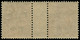 * MONG-TZEU - Poste - 23, Paire Millésime "7", Gomme Coloniale: 20c. Brique S. Vert (Maury) - Unused Stamps