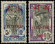 ** PAKHOI - Poste - 66/67, 5F Et 10F Surchargés (Maury) - Unused Stamps