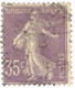 France, N° 136a Obl. Type Semeuse - Gebraucht