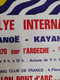 Affiche Originale - Rallye International Canoë Kayak Touring Club De France 1970 Ardèche Vallon Pont D'Arc à Sauze Sport - Manifesti