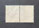 FRAYX087Ux2h - Timbres Taxe Type Gerbes Pair Of 20 F Used Stamps 1946-55 - France YT YX 087 - Timbres