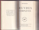 SPINOZA Oeuvres Complètes  La Bibliothèque De La Pléiade NRF 1962 BE Rare - La Pléiade