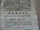 Arrest Du Conseil D''Etat Du Roi 10/12/1727 Permission Cours Des Aides De Montpellier De Passer Outre.... - Décrets & Lois