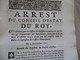 Arrest Conseil D'état Du Roi 04/11/1727 Offices Des Greffiers Gardes Des Archives .... - Gesetze & Erlasse