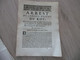 Arrest Conseil D'état Du Roi 04/11/1727 Offices Des Greffiers Gardes Des Archives .... - Gesetze & Erlasse