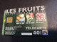 POLINESIA FRANCAISE  CHIPCARD  40 UNITS LES FRUITS DE POLYNESIE FRANCAISE                   **4939** - Polinesia Francesa