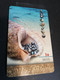 POLINESIA FRANCAISE  CHIPCARD  30 UNITS   SHELL WITH PEARLS  ON BEACH /PERLES NOIRES  POLYNESIEN                **4950** - French Polynesia
