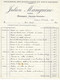 1946-1948 FOURQUES (66) - SELLERIE BOURRELLERIE JULIEN MANGUINE - LOT DE 3 DOCUMENTS A ENTETE - Documents Historiques