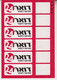 ISRAEL 24 HOURS POST A HALF OF EMPTY BOOKLET WITH 4 MENORAH SIGNS AT THE TOP RIGHT CORNER - Cuadernillos