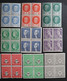 FRANCE 1941 - 15 Blocs De 4 Timbres Des Années 40-------- NEUFS** - Collections