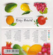 ISRAEL 2009 FRUITS GRAPES ORANGE LEMON AVOCADO POMEGRANATE BOOKLET WITH 5 SIGNS OF MENORAH ON THE BACK - Carnets