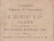 Chromo : Cigarettes : CLIMENT - Alger : Dirys : Femme : Colorisée : 6,5cm X 5cm - Climent