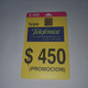 Chile-(cl-tlf-012)-promocion-(96)-($450)-(G03787432)-(12/1999)-(350.000)-used Card+1card Prepiad Free - Chile