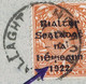 Ireland 1922 Thom Rialtas Black Ovpt On 2d Die 2, Var "Broken Ir In Eireann" Meredith V382 Used TALLAGHT DUBLIN - Usati