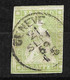 Suisse     N° 30b  Vert Clair Oblitéré   Genève  21 /09/1859     B/ TB     Voir Scans        - Gebraucht