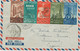EGYPT 1958 6th Anniversary Revolution: Egyptian Industry, Se-tenant To CYPRUS - CENSORED AIRMAIL - Poste Aérienne
