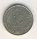 SINGAPORE 1977: 10 Cents, KM 3 - Singapour