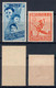 REGNO D'ITALIA 1937 - MOSTRA COLONIE ESTIVE 2 VALORI DI POSTA AEREA L. 2 + 1 E L. 3 + 2- SASSONE PA103/4 - NUOVI MNH ** - Airmail