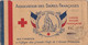 22908# CARNET COMPLET ASSOCIATION DES DAMES FRANCAISES GRANDS CHEFS ARMEE CROIX ROUGE VIGNETTE CINDERELLA - Red Cross