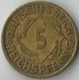 Pièce De Monnaie  5 Reichspfennig 1925 D - 5 Rentenpfennig & 5 Reichspfennig