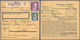 Germany - WWII, France Paketkarte, Parcel Post Waybill Künzing Kuntzig (Moselle) 11.8.1943 - Grosbous. Luxemburg. - Ocupación 1938 – 45