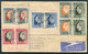 1937 South Africa Coronation First Day Cover, Registered Airmail Bloemfontein - Claremont Jamaica - Luftpost