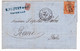 Lettre 1872 Marseille Bouches Du Rhône Paquet Roma Italia Timbres Cérès 40 Centimes Rome Italie - 1870 Siege Of Paris