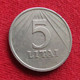 Lithuania 5 Litai 1991 Lietuva - Litouwen