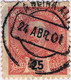 PORTUGAL 1901 " A. BEIRA ALTA / II " T.P.O. Circle Date Stamp On Mi.147 25R Rose - Oblitérés