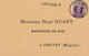 DDY 713 - Carte Privée TP Houyoux Ambulant ARLON-BRUXELLES 1924 Vers COUVIN - Griffe De Gare De GEDINNE - Bahnpoststempel