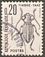 FRAYX104U1 - Timbres Taxe Insectes Coléoptères (I) 20 C Used Stamp 1982 - France YT YX 104 - Zegels