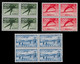 1951 NORWAY - OLYMPIC WINTER GAMES - FULL SET IN BLOCKS OF 4 - MNH - Mi.Nr. 372-374 (**). VF - Ongebruikt