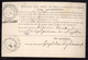 RARA CARTOLINA VAGLIA DA  £15 DEL 1891 DA NICASTRO (LAMEZIA TERME)  A ROMA - Vaglia Postale