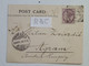 Postcard London 1898 -> Agram - Lettres & Documents