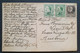 Spanien 1932, Postkarte MiF LAS PALMAS "Roque Nublo GRAN CANARIA" Gelaufen Wien - 1931-....