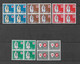 Suisse Blocs De 4 Des N° 590 à 594   Neufs * * ( X 2)  Et *  (x 2) B/TB  Voir Scans  - Unused Stamps