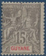 France Colonies Guyane N° 45* 15c Gris Tres Frais TTB - Neufs