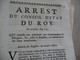 Arrest Conseil D'état Du Roi 3/05/1712 Accord D'une Indemnité Aux Communautés De Mauguio Vic Assas Beaulieu  Agriculture - Decreti & Leggi