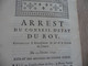 Arrest Conseil D'état Du Roi 19/02/1724 Recreusement Du Lit De La Rivière Du Lauzon - Decrees & Laws