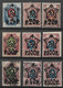 Russia Soviet Republic 1922-1923 Star & Surcharges. Lithographed Overprint. Mi 201AI-206AI,206BI/Sc 216-221,228. MH/Used - Unused Stamps