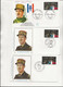 LOT DE 7 LETTRES FDC DIVERSES GENERAL DE GAULLE -OBLITERATIONS ILLUSTREES  ANNEE 1971 -1980 - De Gaulle (General)