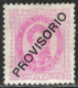 Portugal – 1892 King Luiz Surcharged PROVISÓRIO 20 Réis Mint Stamp - Otros & Sin Clasificación