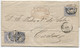 1870. Envuelta De Triple Porte De Jerez A Cádiz, Fechador De 1854. - Covers & Documents