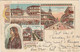 Egypt  Postcard Port Said Various Views Souvenir 1900 - Port Said
