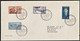 1962 Cyprus Tourism Definitives Complete Set On 3 Addressed FDCs (RRR) - Brieven En Documenten