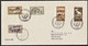 1962 Cyprus Tourism Definitives Complete Set On 3 Addressed FDCs (RRR) - Covers & Documents