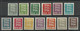 Estland Estonia 1928/29 Michel 74 - 86 * Better Thin Paper Type! - Estonia