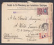 1916. RUSSIA. 15 + 5 KOP Perforated On REG-cover To Zürich, Suisse From St. Petersbou... () - JF369120 - Briefe U. Dokumente