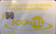 REPUBLIQUE CENTRAFRICAINE  -  Phonecard  -  SOCATEL  -  20 Unités (jaune) - Zentralafrik. Rep.