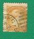 1870 / 1893 N° 28 VICTORIA 1 CENT A-JAUNE ORANGE  OBLITÉRÉ DOS CHARNIÈRE - Abarten Und Kuriositäten